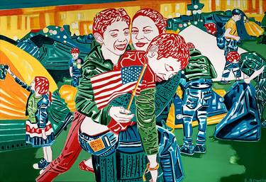 Saatchi Art Artist Elizabeth Roman; Painting, “American dream” #art