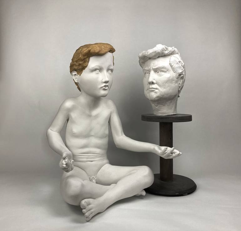 Original Figurative Politics Sculpture by Giorgio Giacomo Mariani