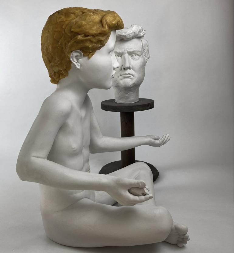 Original Figurative Politics Sculpture by Giorgio Giacomo Mariani