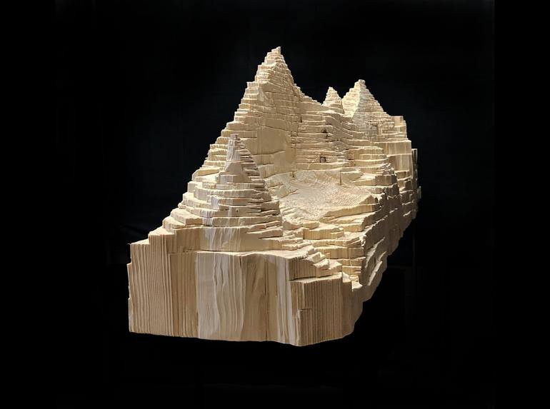 Original Landscape Sculpture by Giorgio Giacomo Mariani