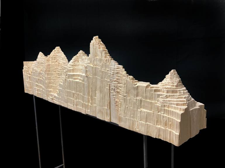 Original Abstract Landscape Sculpture by Giorgio Giacomo Mariani