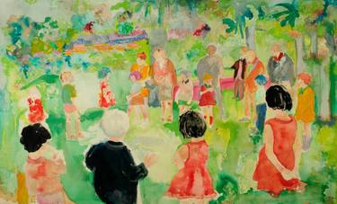 Original Expressionism Children Paintings by Santiago Paredes