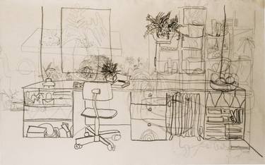 Print of Conceptual Interiors Drawings by Santiago Paredes