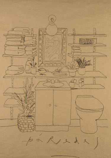 Print of Interiors Drawings by Santiago Paredes