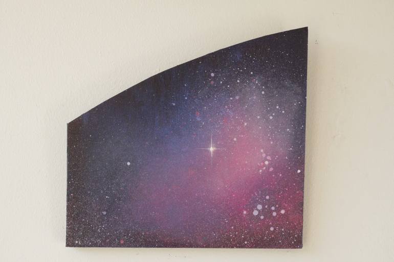 Original Impressionism Outer Space Painting by Georgina Vinsun