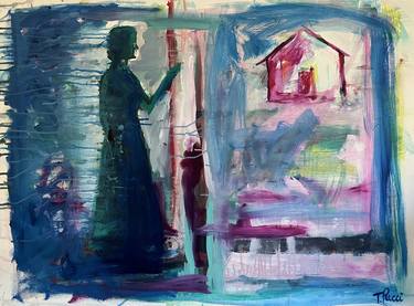Original Abstract Expressionism Women Paintings by Tricia Pucci