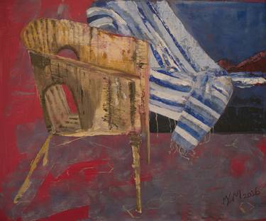 Aix chair for company acrylic abstract original painting thumb