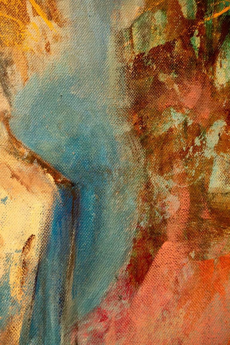 Original Abstract Expressionism People Painting by Mei Yee Lam