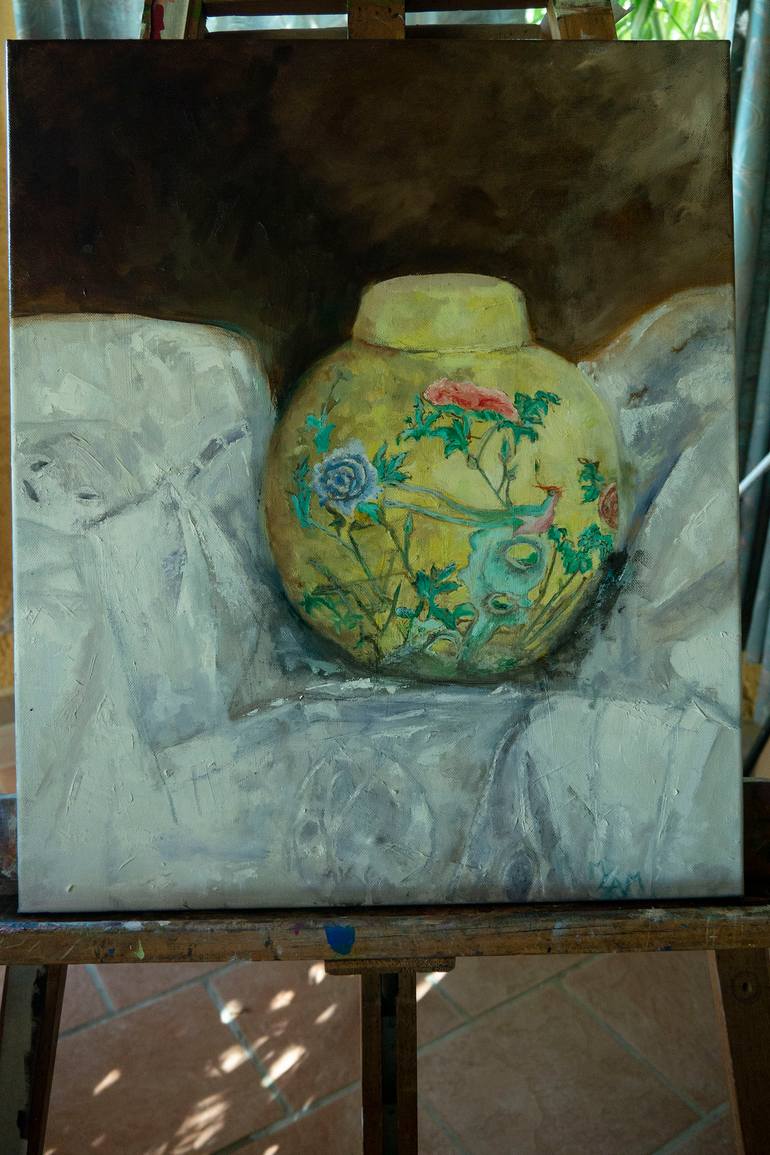 Original Classicism Still Life Painting by Mei Yee Lam