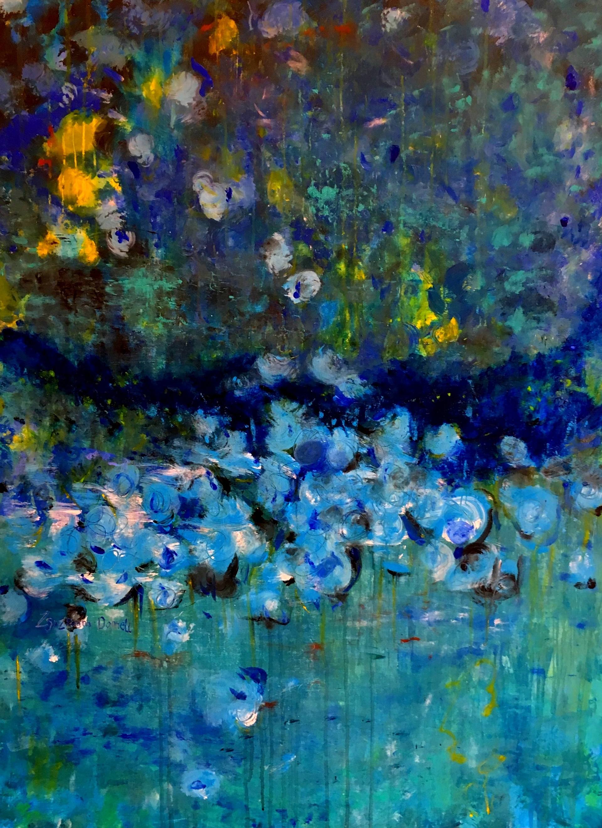 Blue Glory Painting by Zsuzsanna Donnell | Saatchi Art Switzerland
