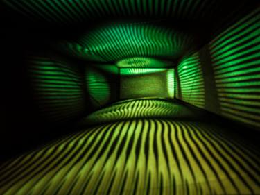 Abstract Light Painting in Green and Yellow thumb