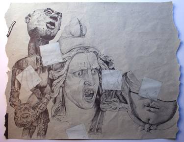 Original Figurative Culture Drawings by Pascale Baud