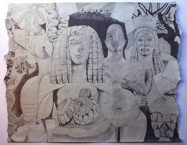 Original Figurative Culture Drawings by Pascale Baud