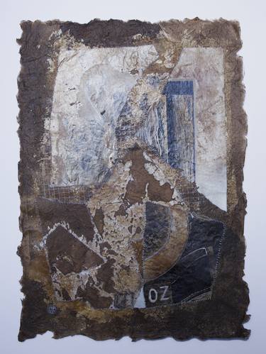 Original Abstract Collage by Pascale Baud