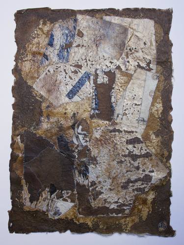 Original Cubism Abstract Collage by Pascale Baud