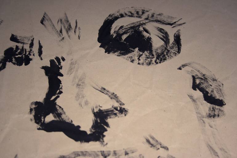 Original Expressionism People Painting by Pascale Baud