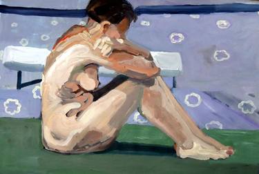 Original Realism Nude Paintings by bruce klein