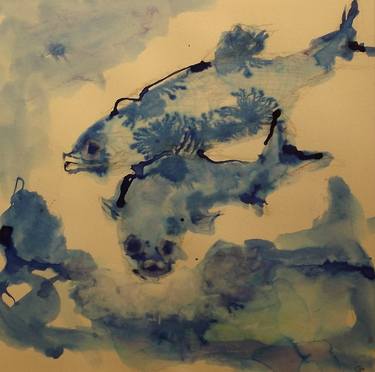 Saatchi Art Artist COLIN DEVINE; Paintings, “China blue” #art
