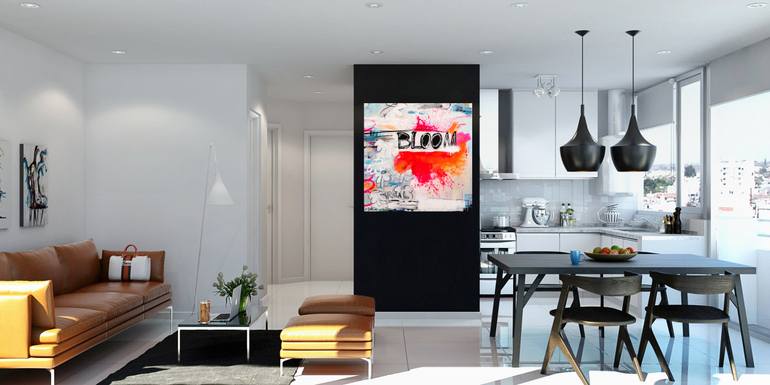 Original Fine Art Abstract Painting by Christiane Lohrig