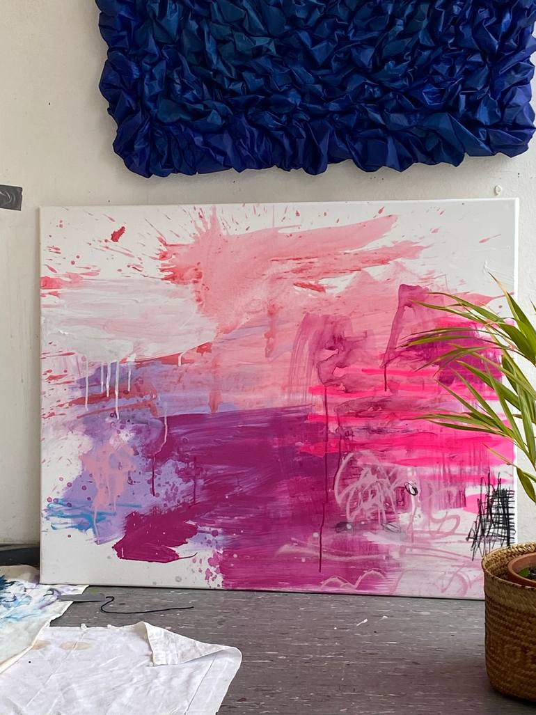 Original Modernism Abstract Painting by Christiane Lohrig