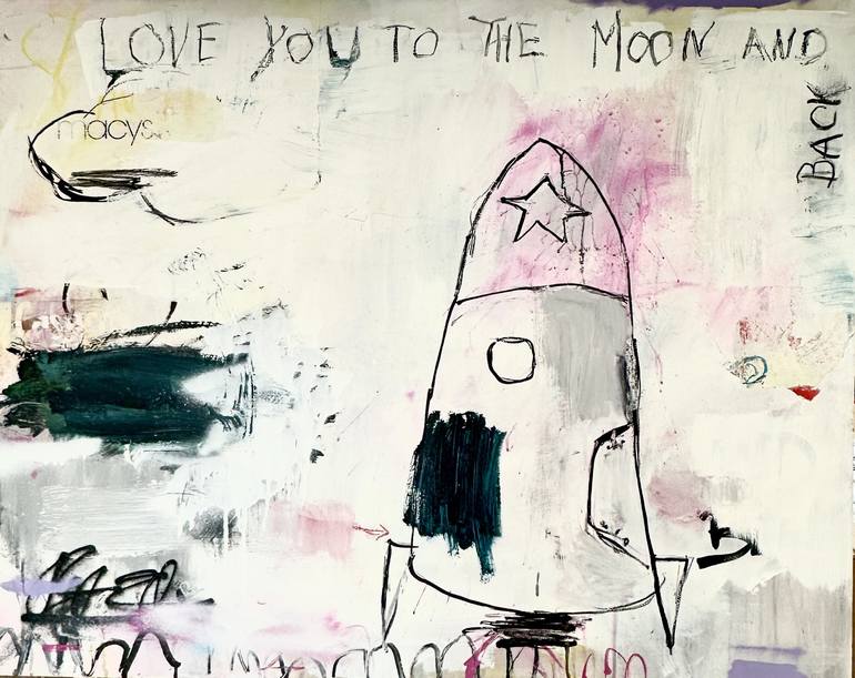 Original Black & White Abstract Paintings by Christiane Lohrig
