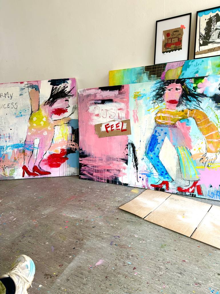 Original Contemporary Abstract Painting by Christiane Lohrig