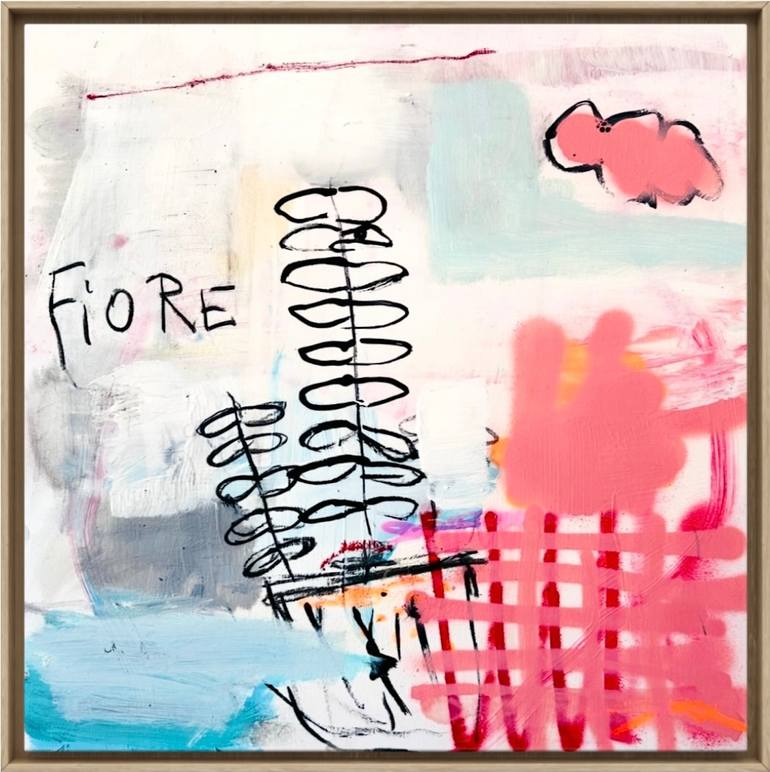 Original Abstract Painting by Christiane Lohrig  Abstract Art on Canvas  Fiore