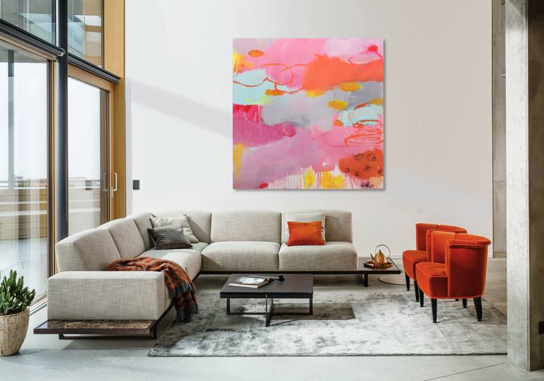 Original Modernism Abstract Painting by Christiane Lohrig