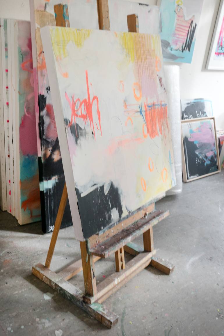 Original Modernism Abstract Painting by Christiane Lohrig