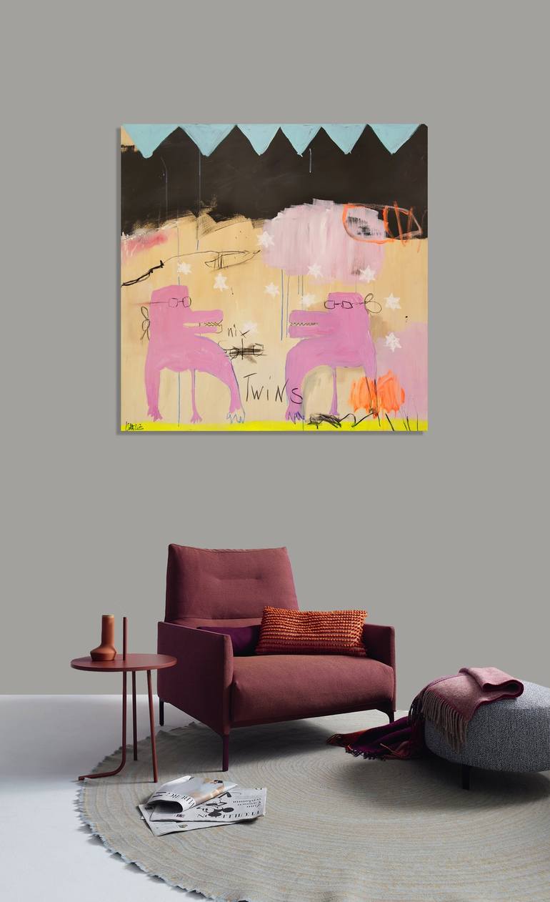 Original Abstract Painting by Christiane Lohrig