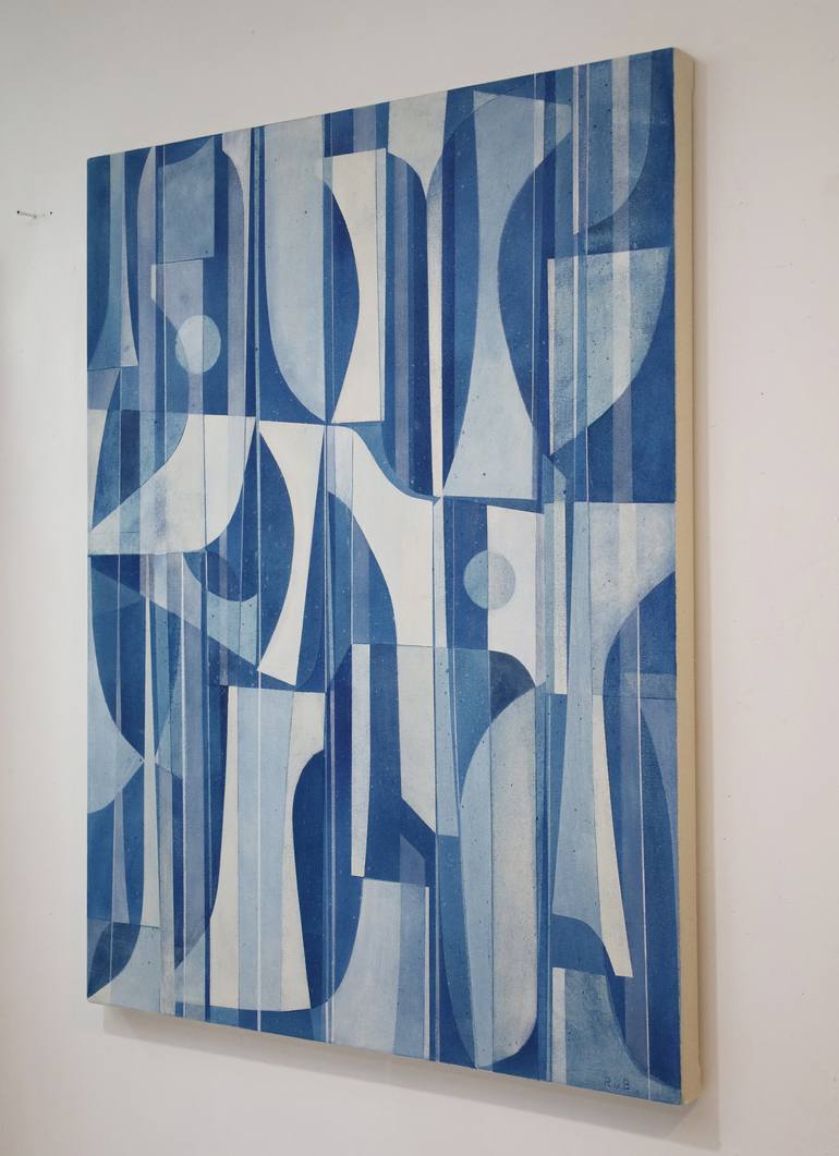 Original Art Deco Abstract Painting by Robert Von Bangert