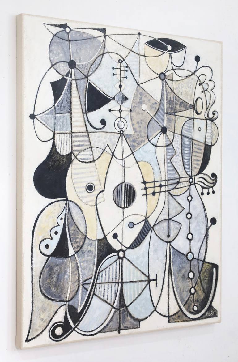 Original Modernism Abstract Painting by Robert Von Bangert