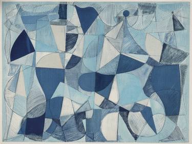 Original Abstract Printmaking by Robert Von Bangert