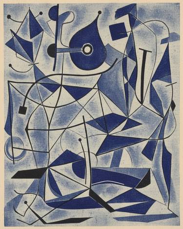 Original Modernism Abstract Printmaking by Robert Von Bangert