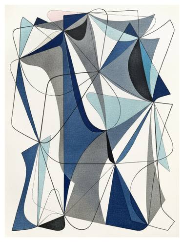 Original Modernism Abstract Printmaking by Robert Von Bangert