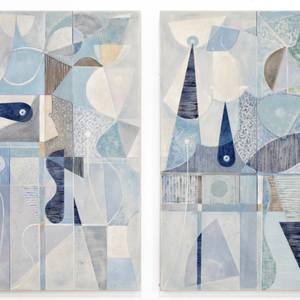 Zelunaire (pair) 40" x 60" overall size.