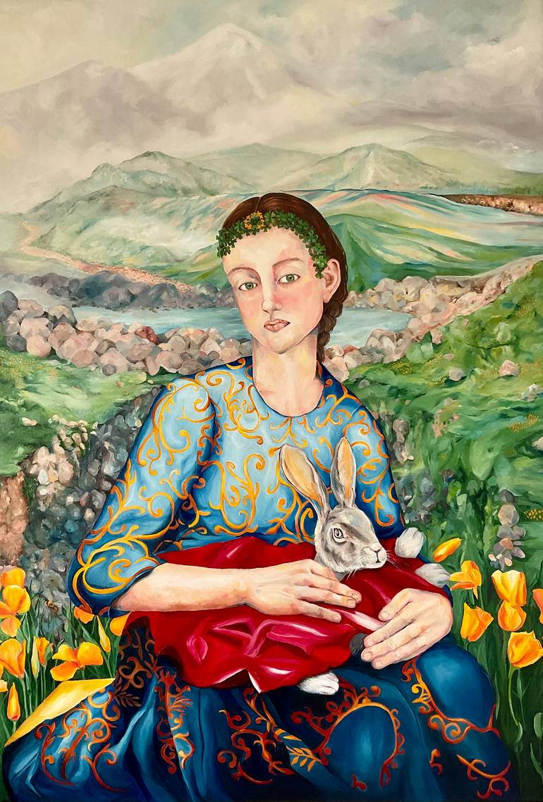 Original Figurative Women Painting by Elisa Oropesa