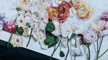 Original Realism Botanic Painting by elisa oropesa