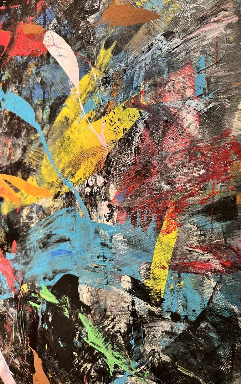 Original Abstract Painting by Kanit Boonwit