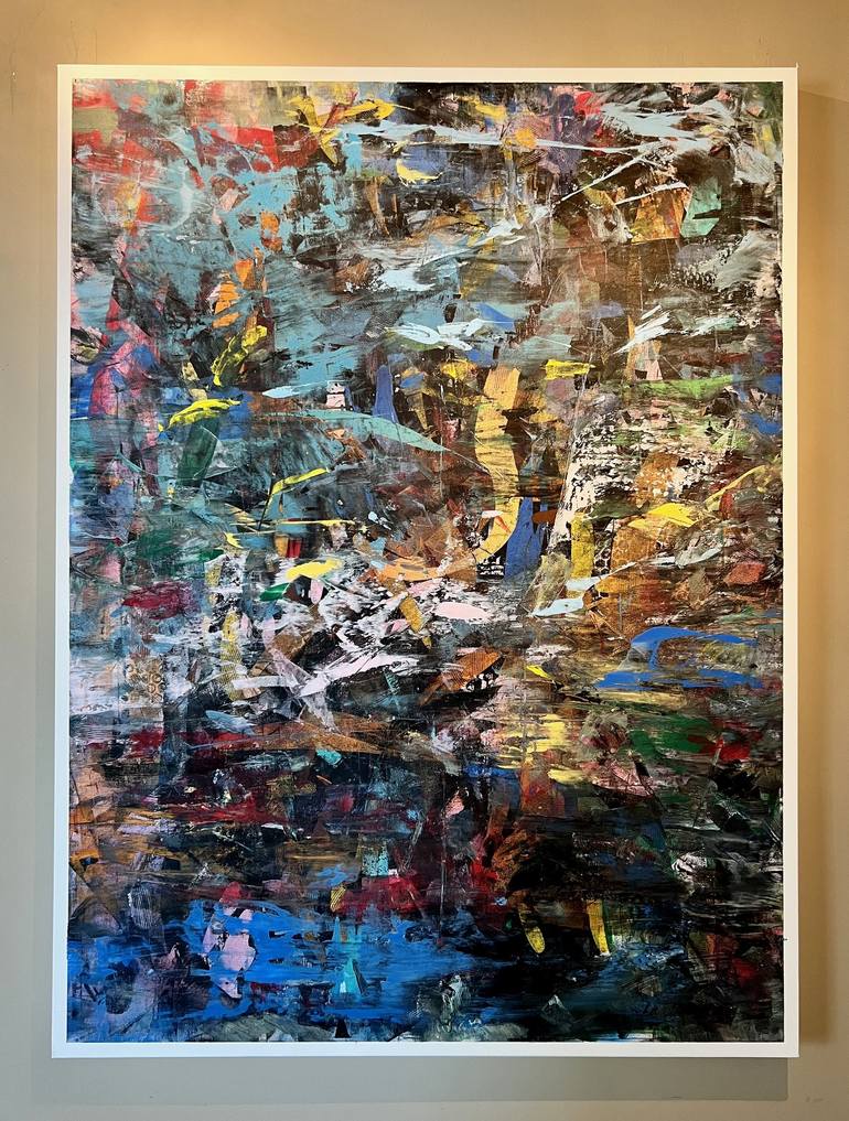 Original Abstract Painting by Kanit Boonwit