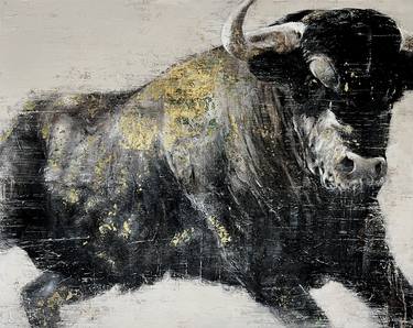 Original Abstract Animal Paintings by Kanit Boonwit