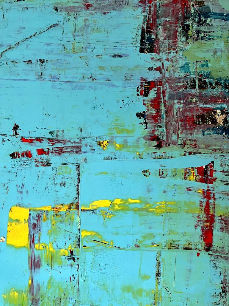 Original Abstract Expressionism Abstract Painting by Kanit Boonwit