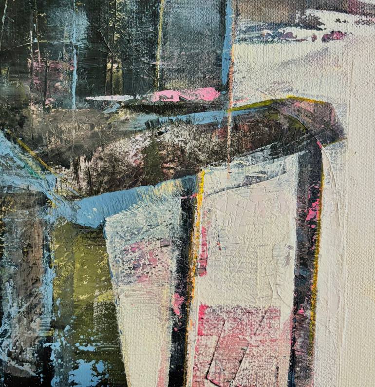 Original Abstract Expressionism Abstract Painting by Kanit Boonwit