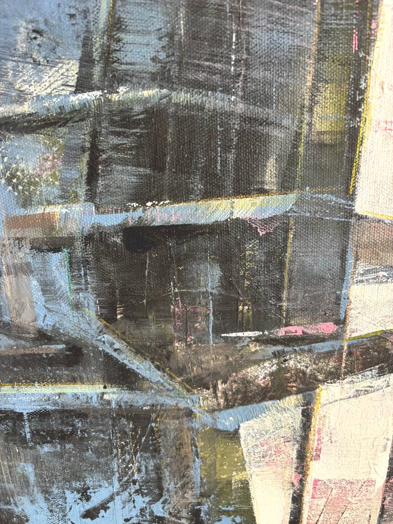 Original Abstract Expressionism Abstract Painting by Kanit Boonwit