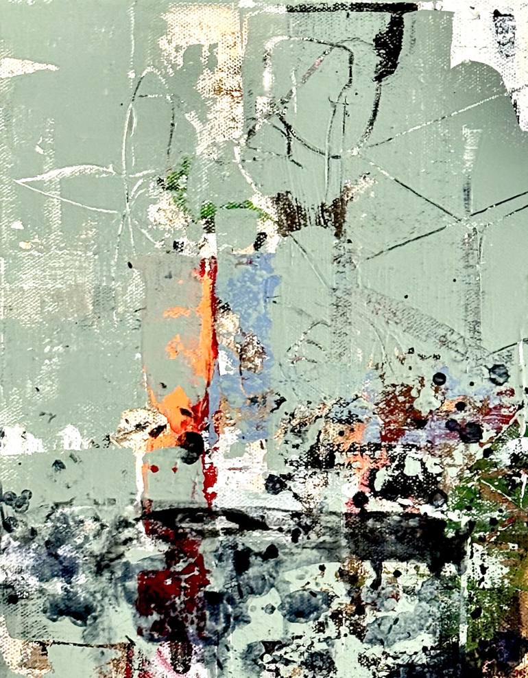 Original Abstract Expressionism Abstract Painting by Kanit Boonwit