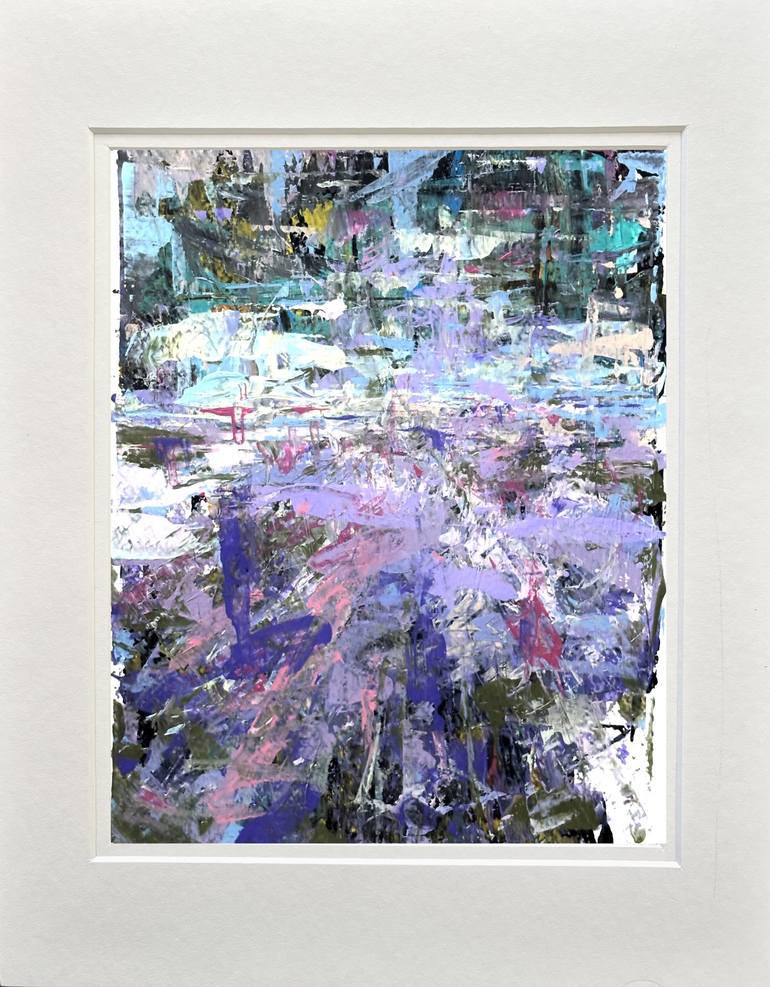 Original Abstract Painting by Kanit Boonwit | Abstract Art on Acrylic | LAVENDER FIELDS