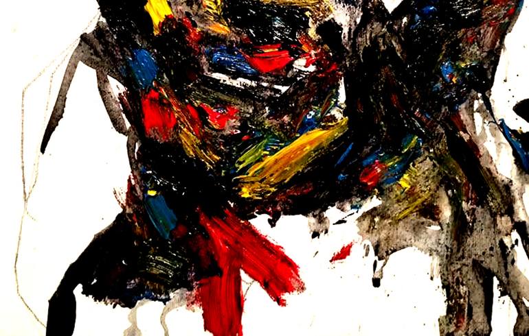 Original Expressionism Portrait Painting by Kanit Boonwit