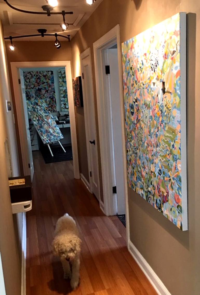 Original Abstract Painting by Kanit Boonwit