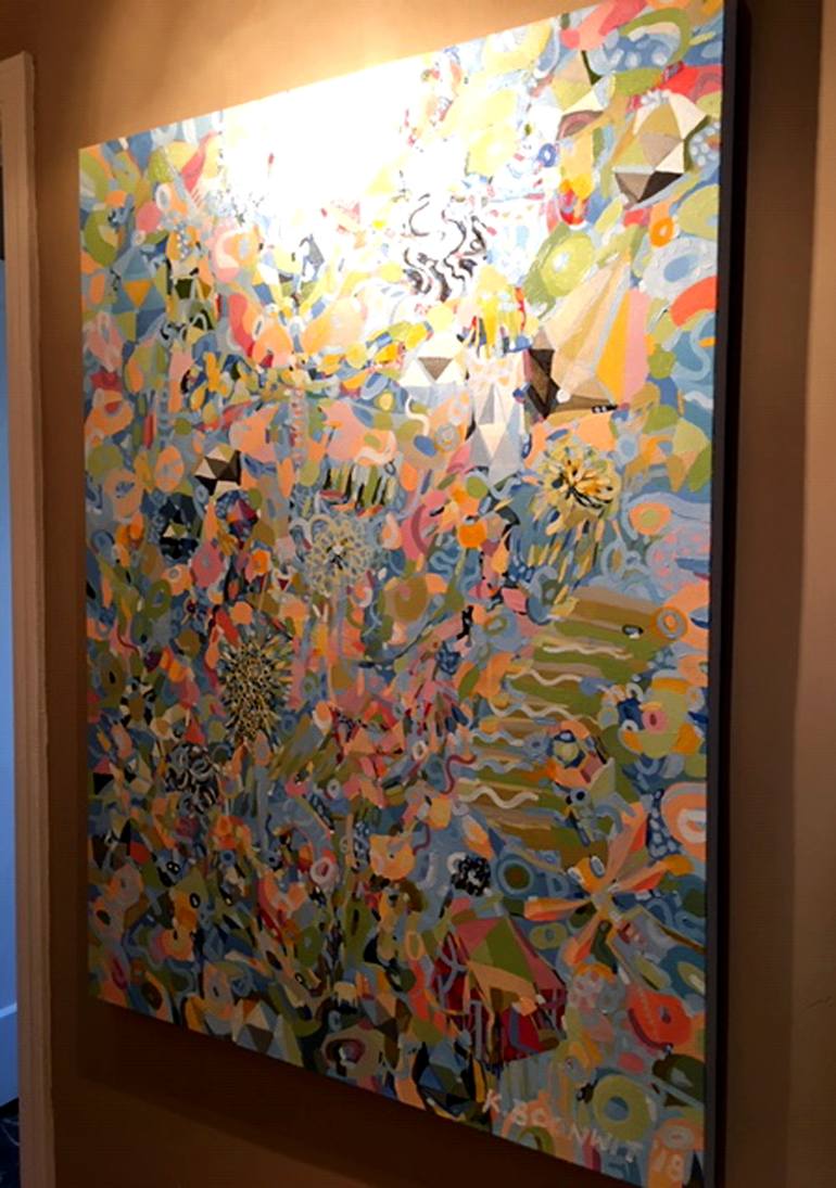Original Abstract Painting by Kanit Boonwit