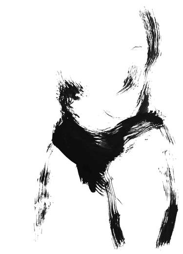 Original Abstract Nude Drawings by Kanit Boonwit
